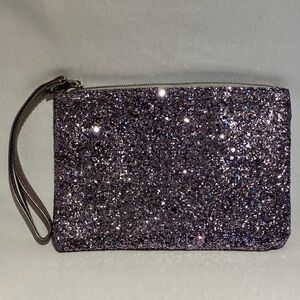 Gunpowder Gray Glitter Wristlet